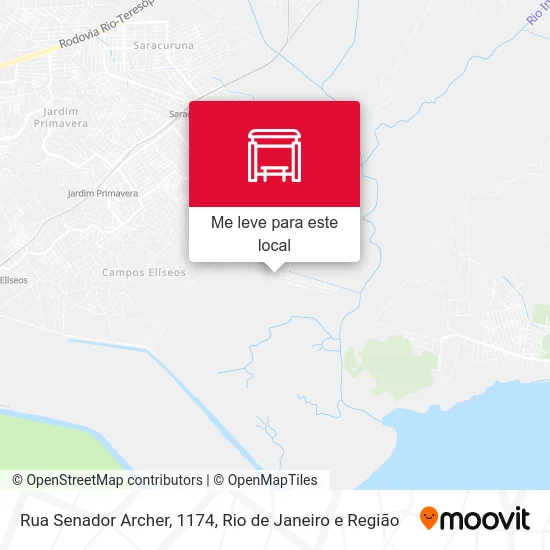 Rua Senador Archer, 1174 mapa
