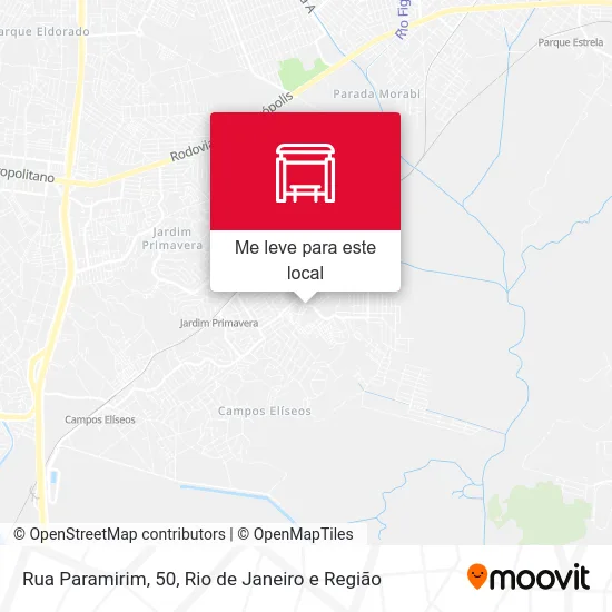 Rua Paramirim, 50 mapa
