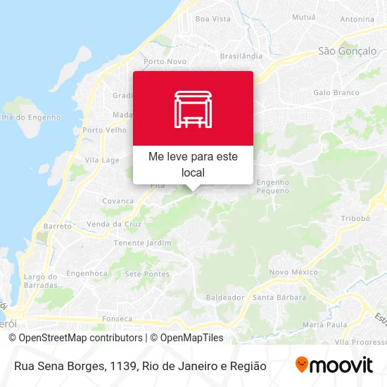 Rua Sena Borges, 1139 mapa
