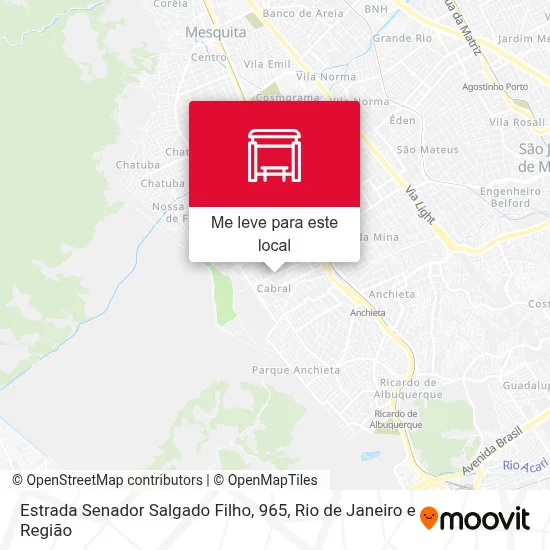 Estrada Senador Salgado Filho, 965 mapa