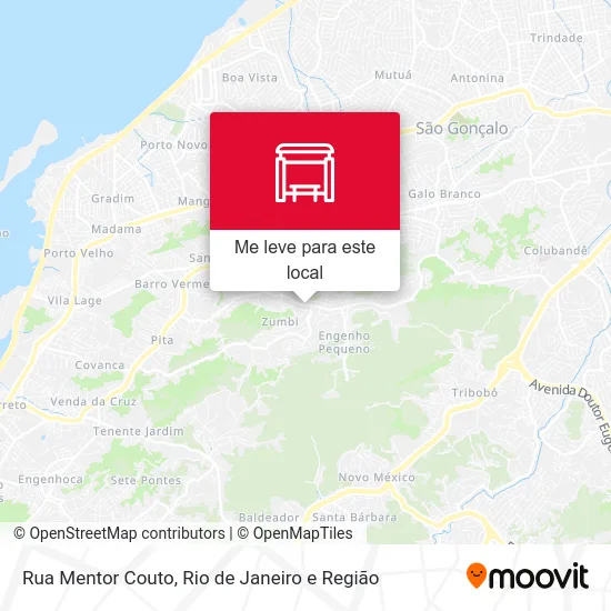 Rua Mentor Couto mapa