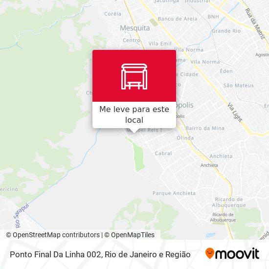Ponto Final Da Linha 002 mapa