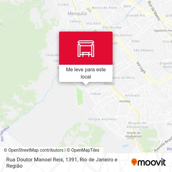 Rua Doutor Manoel Reis, 1391 mapa