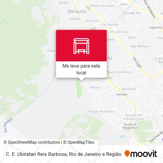 C. E. Ubiratan Reis Barbosa mapa