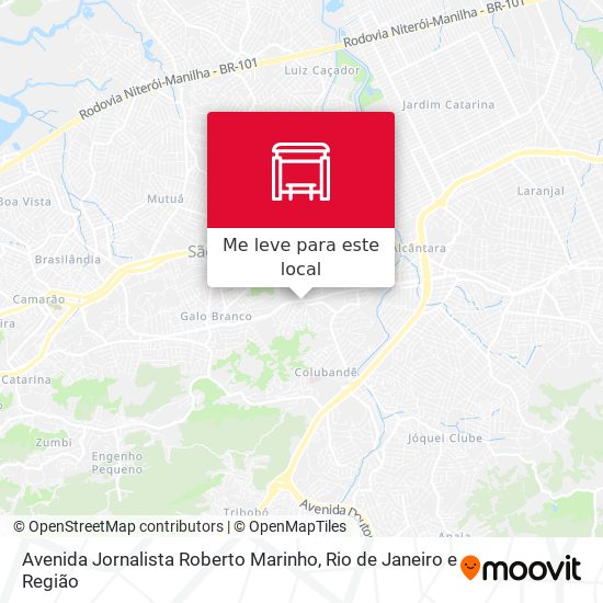 Avenida Jornalista Roberto Marinho mapa