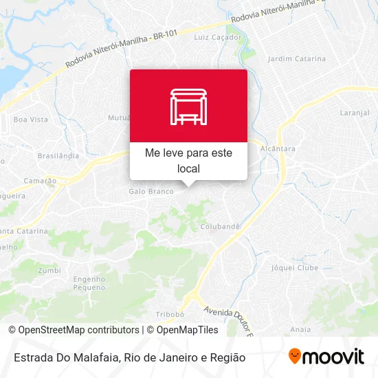 Estrada Do Malafaia mapa