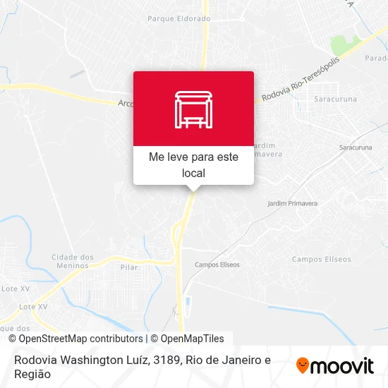 Rodovia Washington Luíz, 3189 mapa