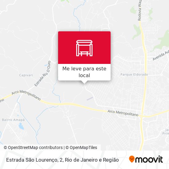 Estrada São Lourenço, 2 mapa