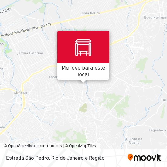 Estrada São Pedro mapa