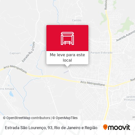 Estrada São Lourenço, 93 mapa
