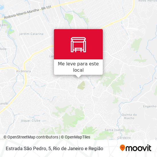 Estrada São Pedro, 5 mapa