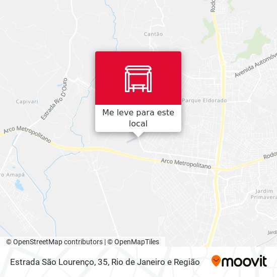 Estrada São Lourenço, 35 mapa