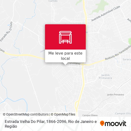 Estrada Velha Do Pilar, 1866-2096 mapa