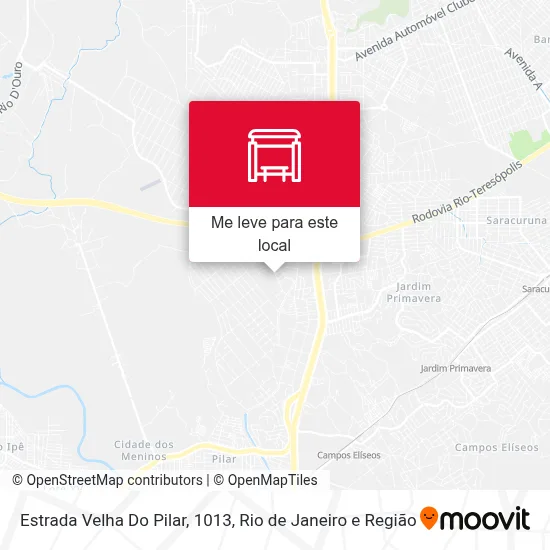 Estrada Velha Do Pilar, 1013 mapa