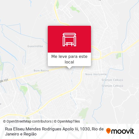 Rua Eliseu Mendes Rodrigues Apolo Iii, 1030 mapa