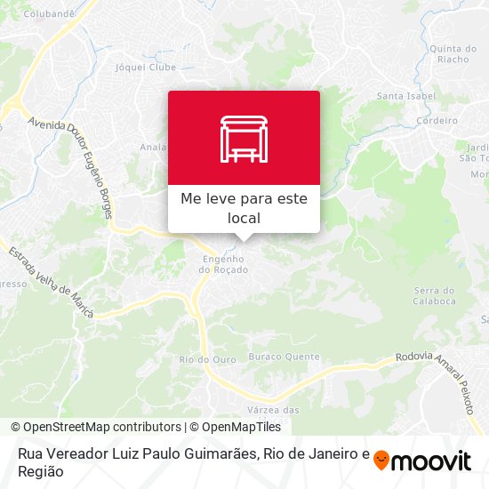 Rua Vereador Luiz Paulo Guimarães mapa