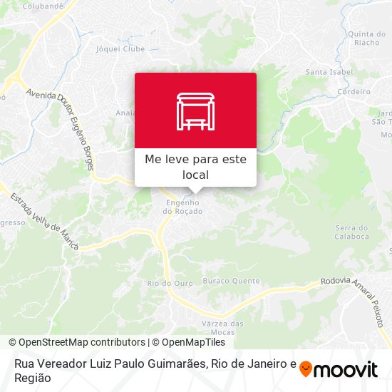 Rua Vereador Luiz Paulo Guimarães mapa