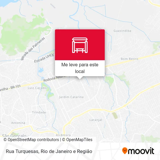 Rua Turquesas mapa