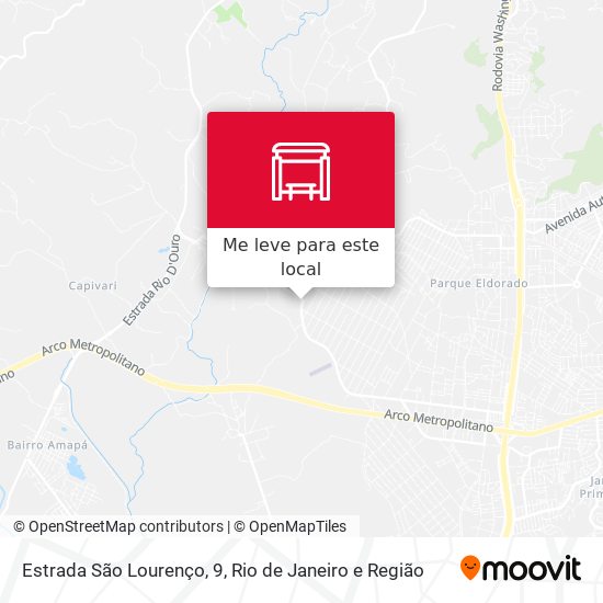 Estrada São Lourenço, 9 mapa