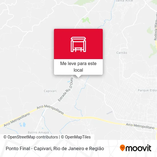 Ponto Final - Capivari mapa