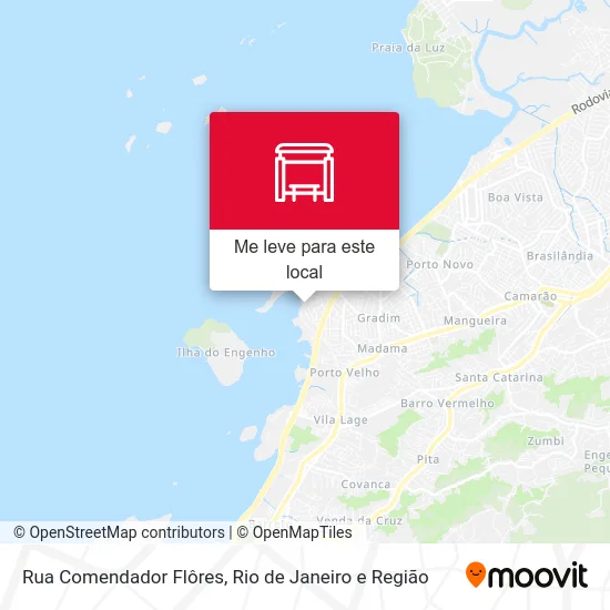 Rua Comendador Flôres mapa