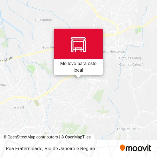 Rua Fraternidade mapa