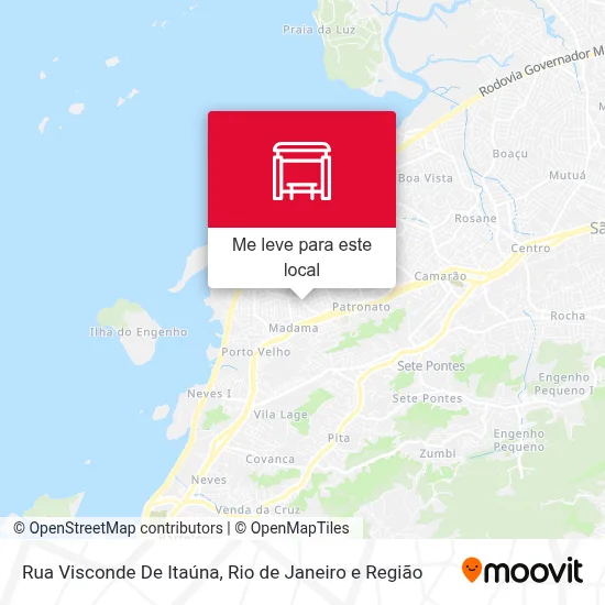 Rua Visconde De Itaúna mapa