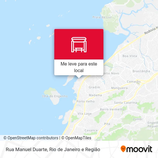 Rua Manuel Duarte mapa