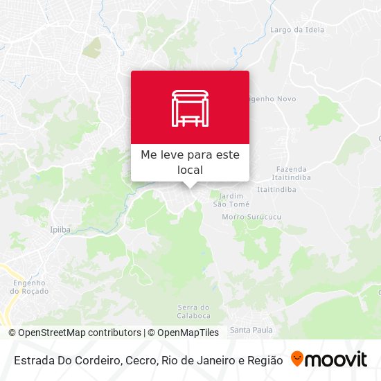Estrada Do Cordeiro, Cecro mapa