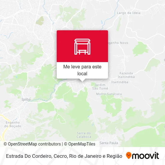 Estrada Do Cordeiro, Cecro mapa