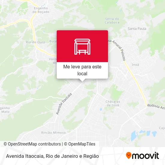 Avenida Itaocaia mapa