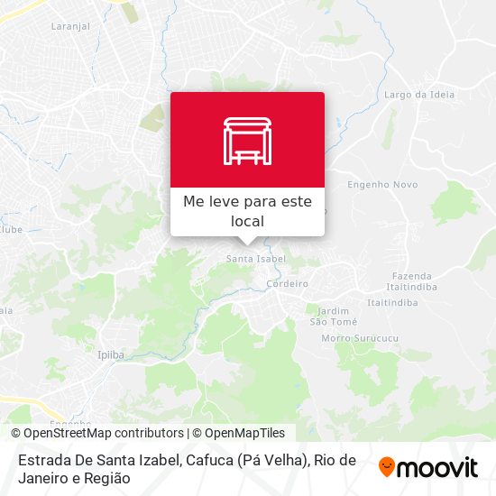 Estrada De Santa Izabel, Cafuca (Pá Velha) mapa