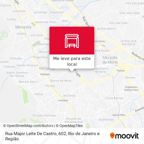 Rua Major Leite De Castro, 602 mapa