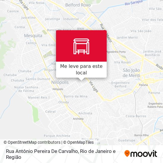 Rua Antônio Pereira De Carvalho mapa