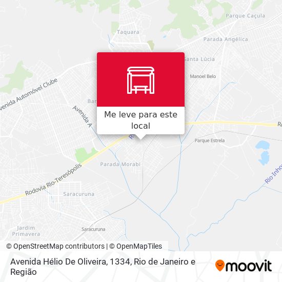 Avenida Hélio De Oliveira, 1334 mapa