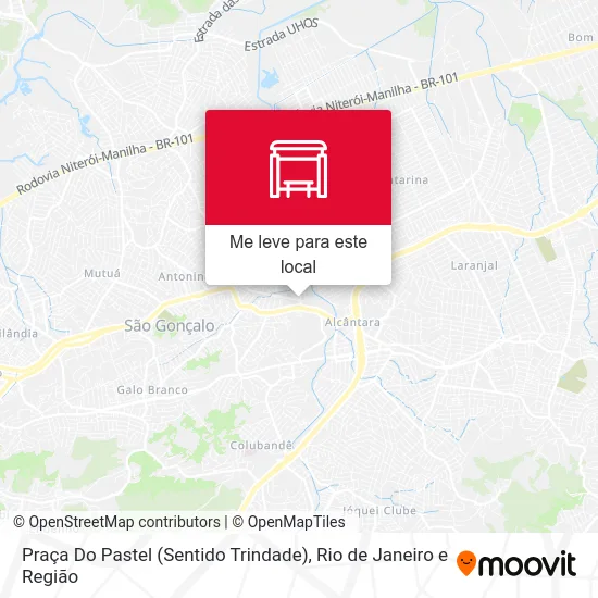 Praça Do Pastel (Sentido Trindade) mapa