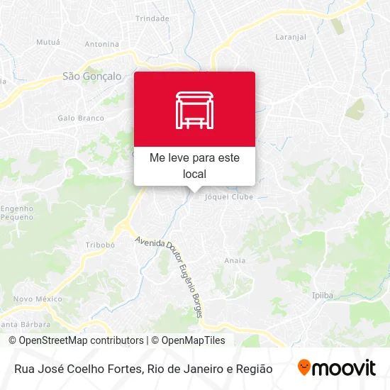 Rua José Coelho Fortes mapa