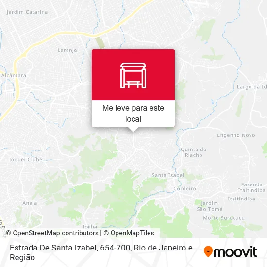 Estrada De Santa Izabel, 654-700 mapa