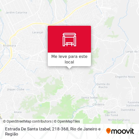 Estrada De Santa Izabel, 218-368 mapa