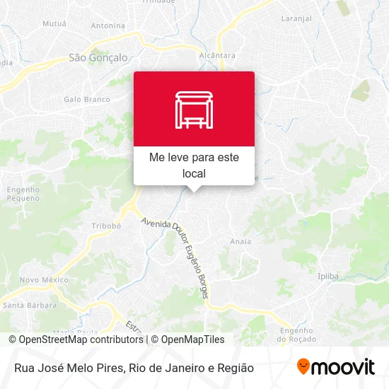 Rua José Melo Pires mapa