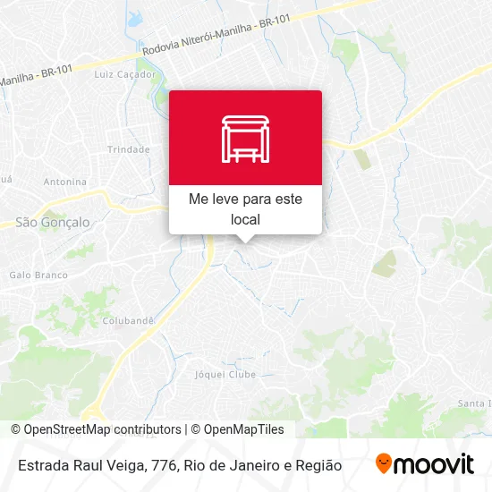 Estrada Raul Veiga, 776 mapa