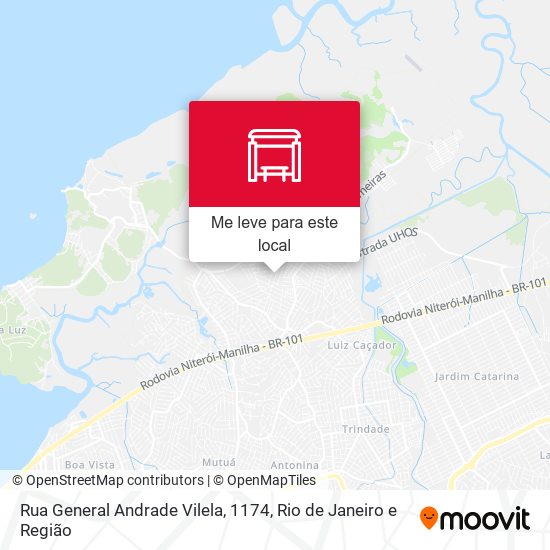 Rua General Andrade Vilela, 1174 mapa