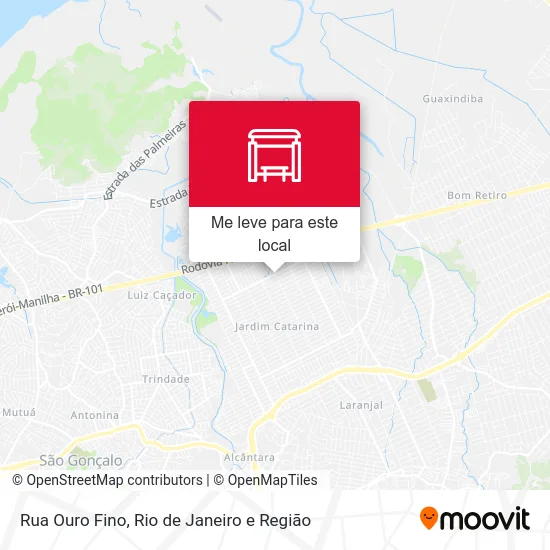Rua Ouro Fino mapa