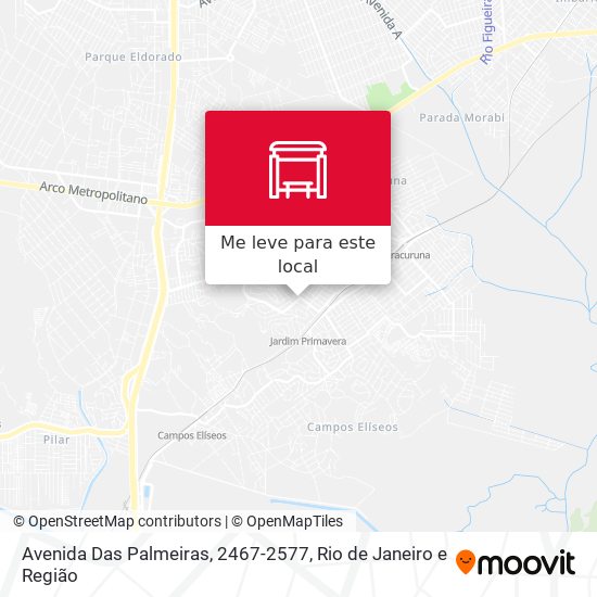 Avenida Das Palmeiras, 2467-2577 mapa