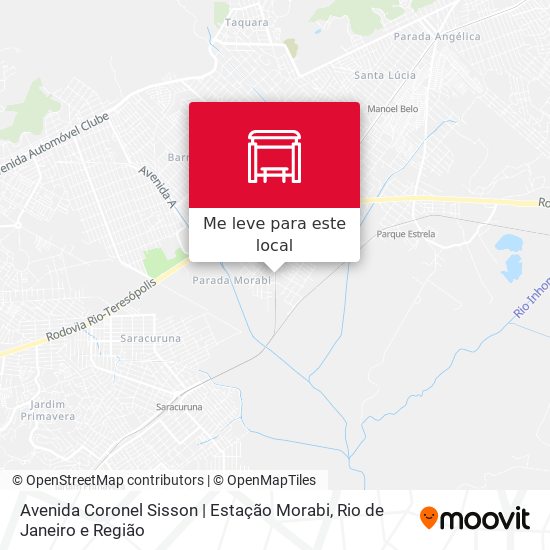 Avenida Coronel Sisson | Estação Morabi mapa