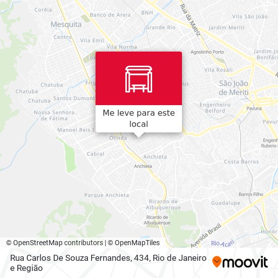 Rua Carlos De Souza Fernandes, 434 mapa