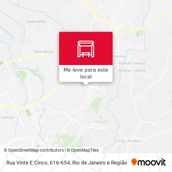 Rua Vinte E Cinco, 616-654 mapa