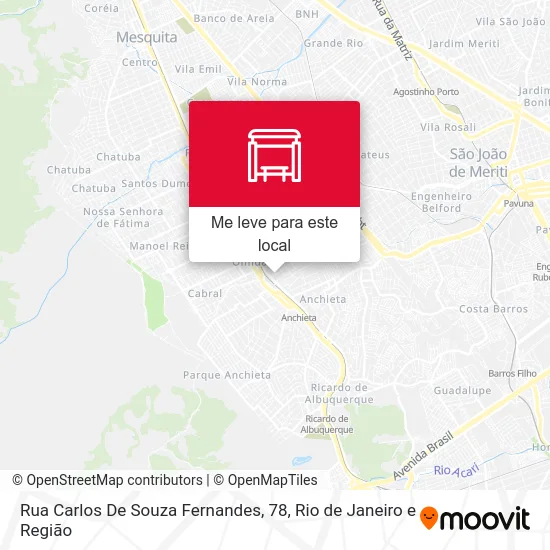 Rua Carlos De Souza Fernandes, 78 mapa