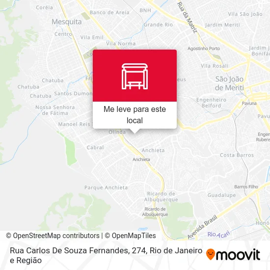 Rua Carlos De Souza Fernandes, 274 mapa