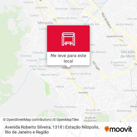 Avenida Roberto Silveira, 1318 | Estação Nilópolis mapa